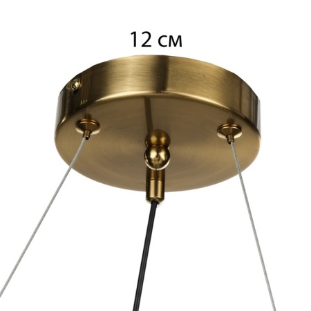 Chandelier "Molecule" 16xg9 brass 82x82x36-186 cm-11