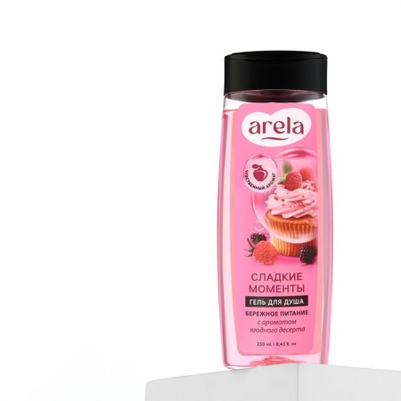 Sweet shower gel, 250 ml, aroma of berry dessert, Arela-9
