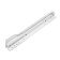 Roller guides 250 mm, white color