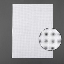 Embroidery canvas, No. 11, 30 × 40 cm, white color