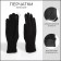 Gloves are female, dimensionless, with insulation, black color