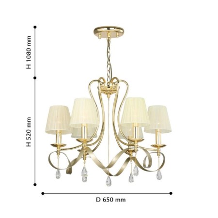 Suspension chandelier Amabilis 650 mm, E14 240W-2