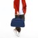 Road bag with lightning, external pocket, long belt, blue color