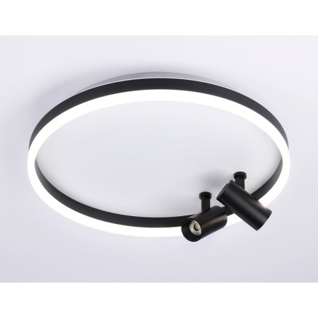 LED ceiling LED with Ambrella Light, Linetech, FL5113, LED, 43 W, 3225LUM, 3000-6400K, Black, Black-5