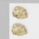 Earms enamel "Leaves" monsters, green color in gold