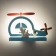 Bra "Helicopter" LED 18W blue 35x25x8cm
