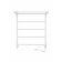 Electric towel Indigo Line, 600x400 mm, hidden installation, white