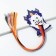 Hall hairpin on Halloween, strand, “cat-approval”, length 40 cm.