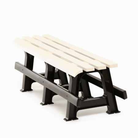 Bench Plastic alternative for a summer house 1.2x0.4x0.42 m, without a back, load up to 212 kg-10