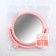 Mirror desktop "circle", D mirror surface 13.5 cm, pink color