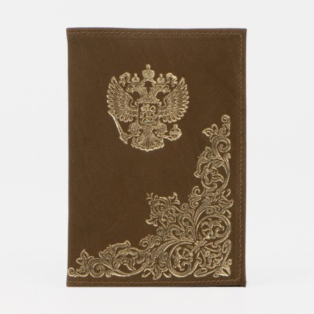 Cover for passport, olive color
