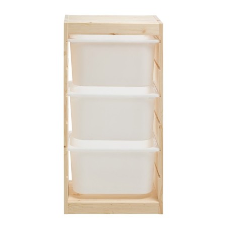 Trofast-1 rack, with containers, vertical, pine array-3