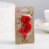 Candle for the cake the figure "Oval" "3", red, 5.5 cm