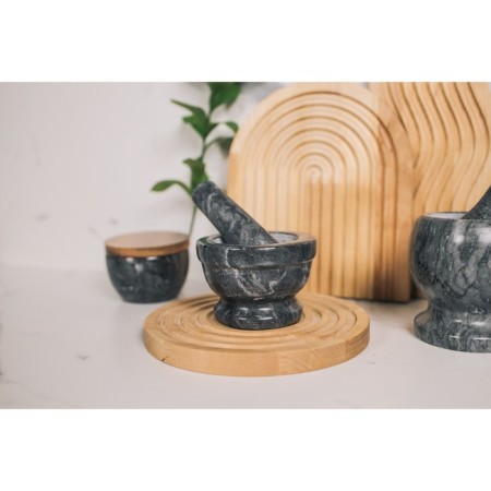 Stupa with a pestle Magistro "Marble", 10.5 × 7 cm, stone, black color-9