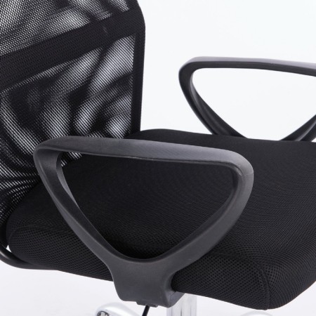 Brabix chair "Tender MG-330", with armrests, chrome, black-4