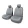 AutoProfi R-1 Sport Plus R-402PF D.GY CASHOL-MACHE, Front row, closed seat, polyester, 4 objects, dark gray color