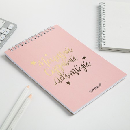 Sketchbook “Dream. Create. Take a pink” A5, 40 l, 100 g/m-1