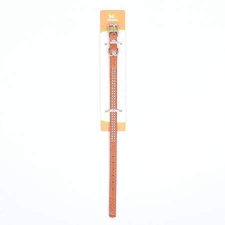 The collar of riveted with 2 rows of rivets, 33 x 1.2 cm, Osh 23-29, brown-6