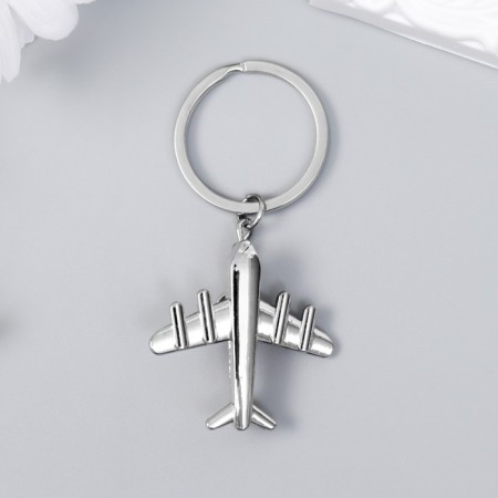 Trick Metal "Airplane with turbines" silver 3.8x3.8 cm-4