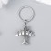 Trick Metal "Airplane with turbines" silver 3.8x3.8 cm
