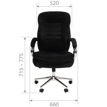 Chair Chairman Home 795 T-84 N, black fabric-3