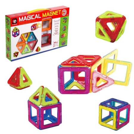 Magnetic designer "Magic Magnet", 20 parts