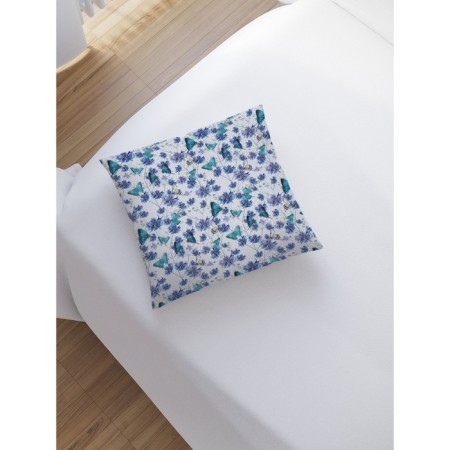 Decorative pillowcase "Field of cornflowers", on a zipper, size 45x45 cm-1