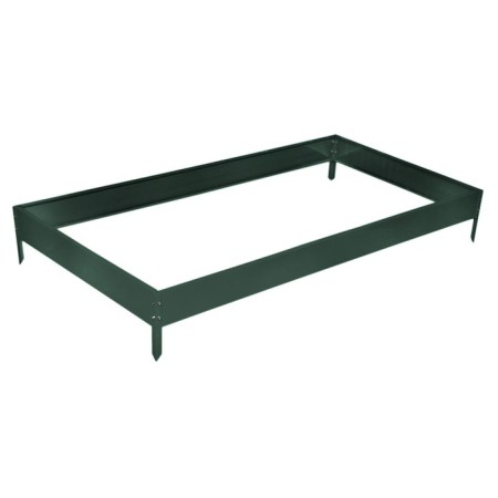 Glocked bed, 195 × 100 × 15 cm, dark green, Greengo-7