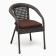 Sadovaya chair of artificial rattan 60x70x80cm wenge with a pillow