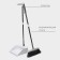 Raccoon cleaning set, 2 items: brush 26 × 94 cm, scoop 27 × 25 × 88 cm, white color