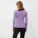 Women's turtleneck Minaku: Basic Line Lilac color, size 48
