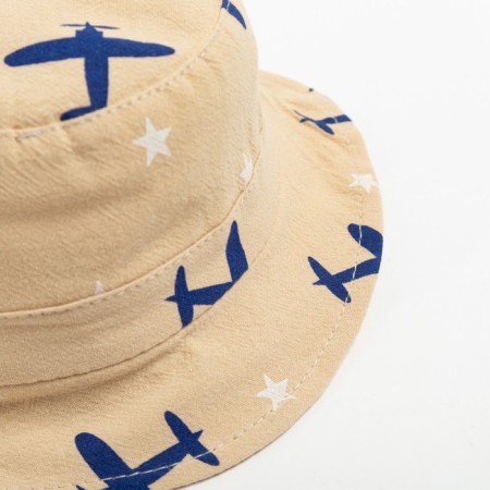 Panama Children's Minaku "Aircraft", beige color, size 46-1