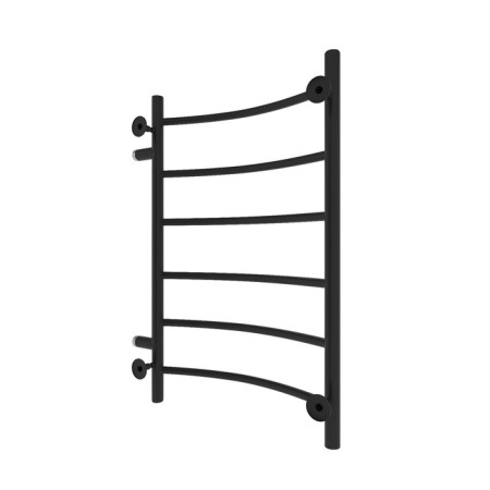 Water towel "Sanprise" Classic P6, 500x800 mm, side connector, black matte-5
