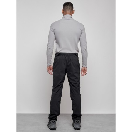 Trouses insulated sporty male winter, size 48, black color-3