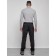 Trouses insulated sporty male winter, size 48, black color