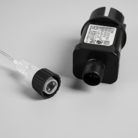 Garland "thread" 200 m Rosa, IP44, silver thread, 2000 LED, glow warm white, 36 V-3