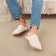 Male slippers, eco size 42-43, beige strip