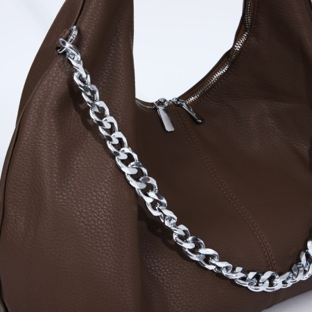 Load bag with lightning, external pocket, brown color-3