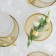 Serving dish for the cake "Link", d = 21 cm, on the leg, gold color