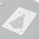 Plastic stencil "New Year tree", size 16x24 cm