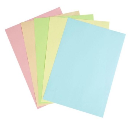 Color paper A4, 500 sheets of Calligrata pastel, 5 colors, 80 g/m²-2