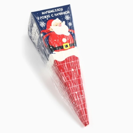 New Year! Marshmallow in a box, with a strawberry taste "Santa Claus", 13 g-3