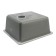 Curler for a kitchen made of ZEIN 27/Q8, 463 x 433 mm, rectangular, overflow, dark gray color