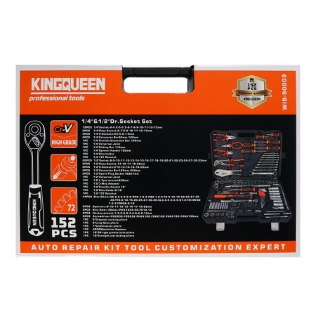 Set of instruments Universal Kingqueen Wib-90009, 72 tooth, 1/2 1/4 ", 152 subjects-4