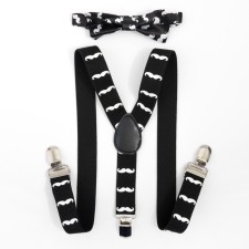 Set for a boy of a suspension and a bowl tie 