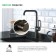 Mixer for the kitchen IDDIS SLIDE SLIBL00I05, single -leaf, high spout 370 mm, black