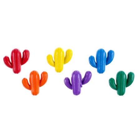 Wax pencils "Cactus", set of 6 pcs.-2