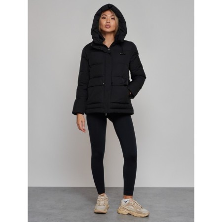 Winter jacket female, size 50, black color-10