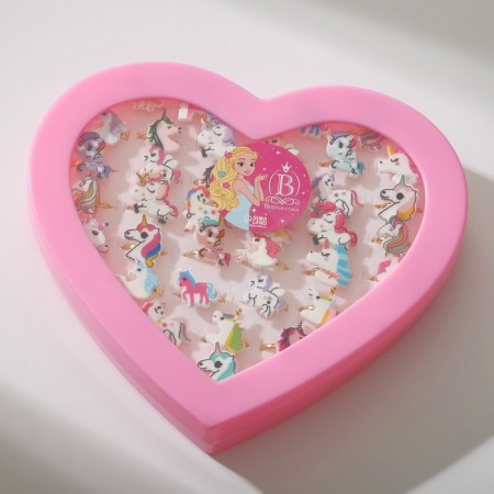 Children's ring "chosen" unicorns, shape mix, color, dimensionless-2
