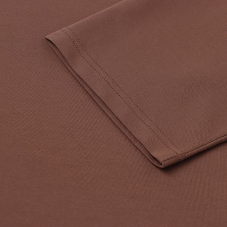T -shirt female plain Minaku: One Most Brand Brown color, size 50-6